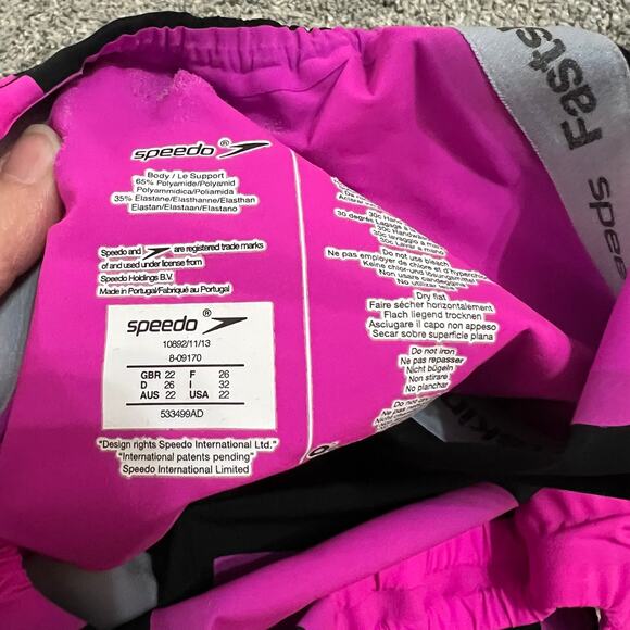 Speedo Women’s Fastskin LZR Racer Elite 2 Swimsuit size 22 - Picture 8 of 11